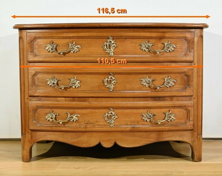 Solid Cherry Commode, Transition Louis XIV / Regency Period – Early 18th Century photo furniture