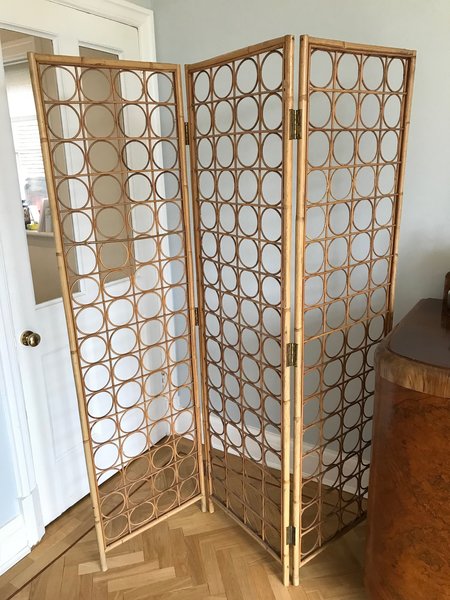 Mid Century Vintage Bamboo Rattan Room Divider Boho Partition Mid Century Modern Wicker Privacy Screen Vinterior 4.6 out of 5 stars 201.