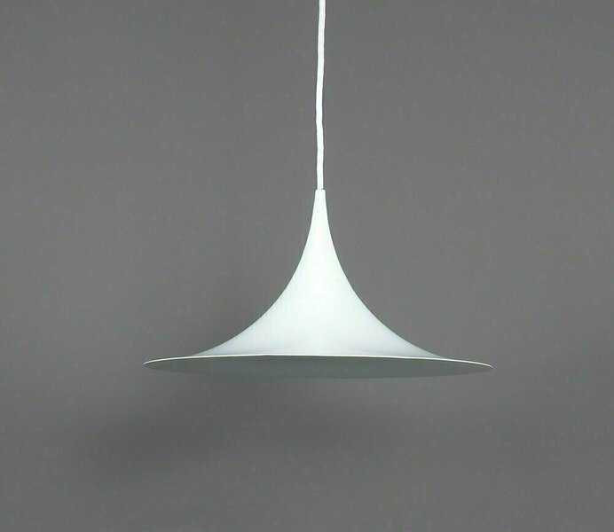 Semi Xs Hanging Lamp In White By Claus Bonderup And Torsten Thorup For Fog & Mørup, 1970s photo furniture
