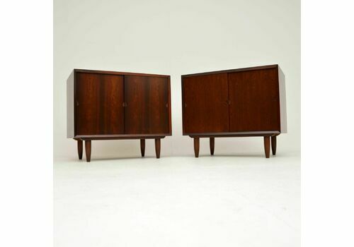 Pair Of Danish Vintage Rosewood Side Cabinets By Poul Cadovius