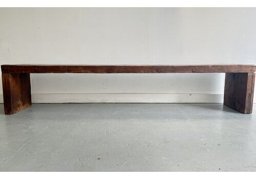 Large Solid Wooden Dining Bench