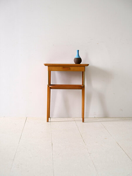 Scandinavian Made Teak Bedside Table photo furniture