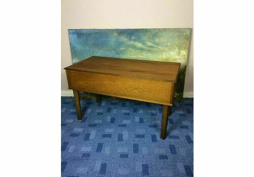 Midcentury 1960s Teak Coffee Table Sewing Box By Arnold Furniture, Storage Coffee Table, Craft Storage, Mid Century Teak Furniture