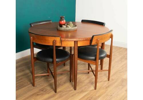 Retro Teak 1960s Gplan Fresco Dining Table & 4 Four Chairs By Victor Wilkins