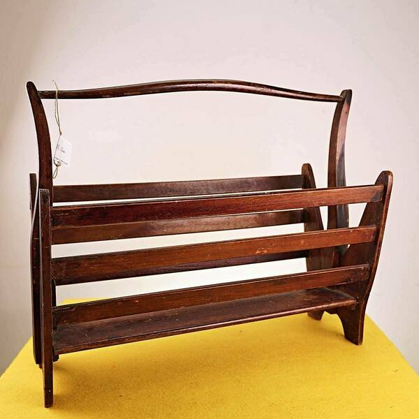 1950s Wooden Magazine Rack, Vintage | Vinterior