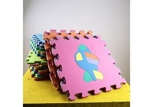 Puzzle Mat For Children With Game Shapes, 19 Pieces