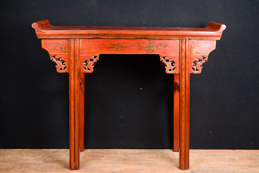 Red Lacquer Japanese Console Table Altar Circa 1920 Vinterior Console Table Altar Circa 1920