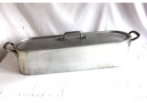 Tournus Fish Poacher / Kettle With Grill & Lid Aluminum Made In France 28”