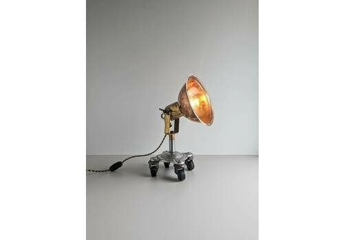 Industrial Spot Light, Upcycled Vintage Table Floor Lamp