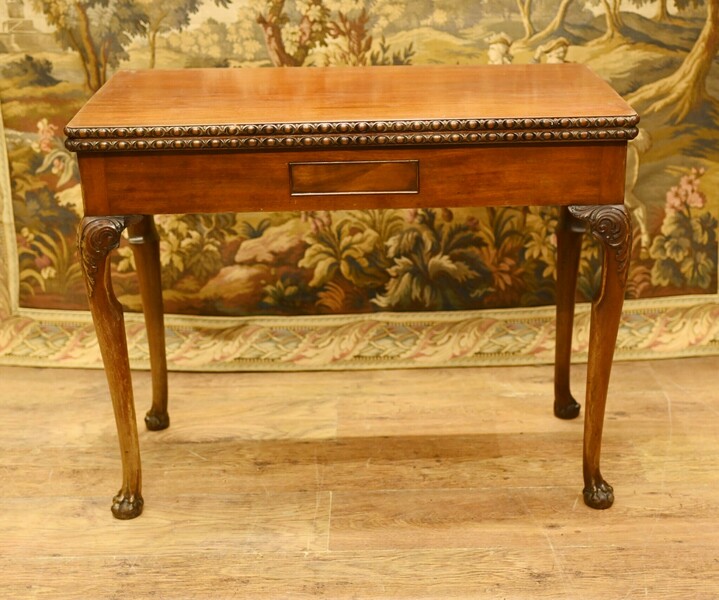 Georgian Card Table Mahogany Games Tables 1880 photo furniture