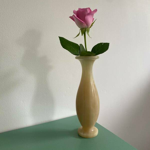 1970's Onyx Bud Vase, 1970s, Vintage Vinterior