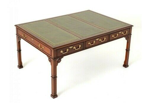 Chippendale Writing Table Mahogany Desk