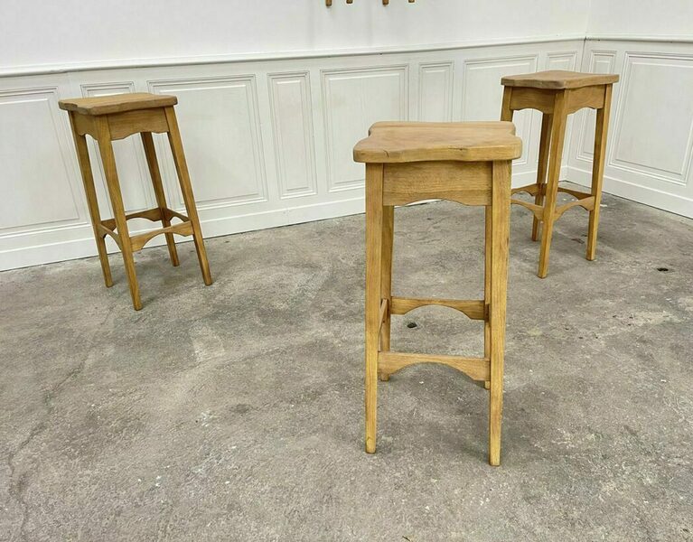 Set Of 4 Brutalist High Stools photo furniture
