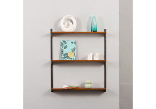 Set Of 3 Teak Shelves, Kai Kristiansen For Fm Mobler, Denmark, 1960s