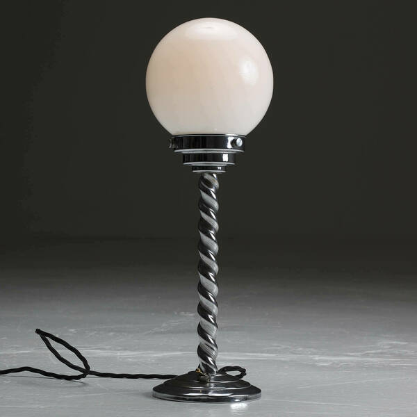 Art Deco Globe Table Lamp, 1930s photo for sale