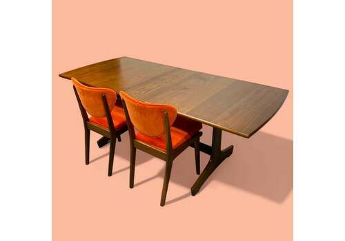 Midcentury Dining Table Extendable Teak Vanson