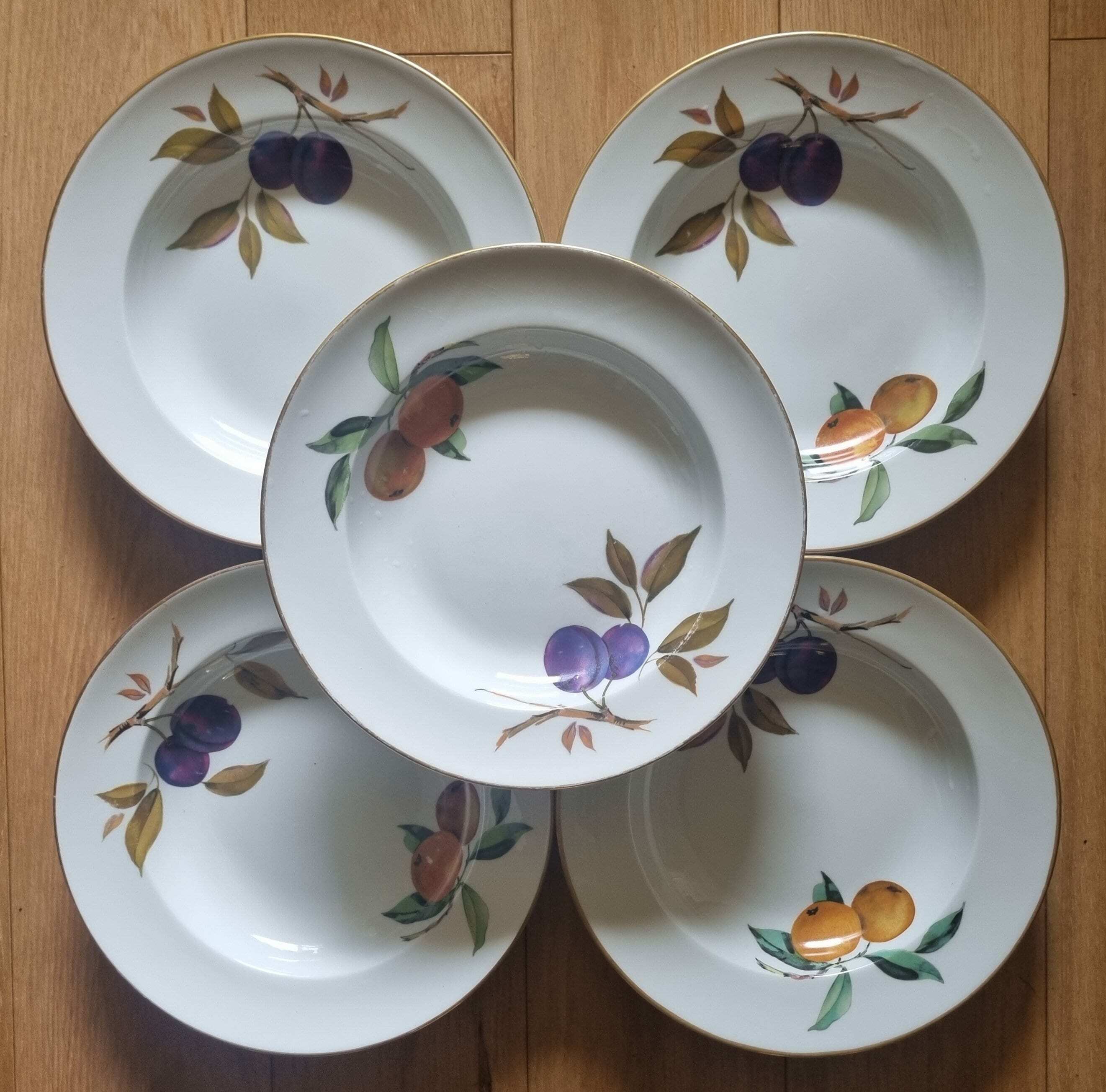 Royal Worcester Evesham ボウル&皿 Vintage 1961 Royal