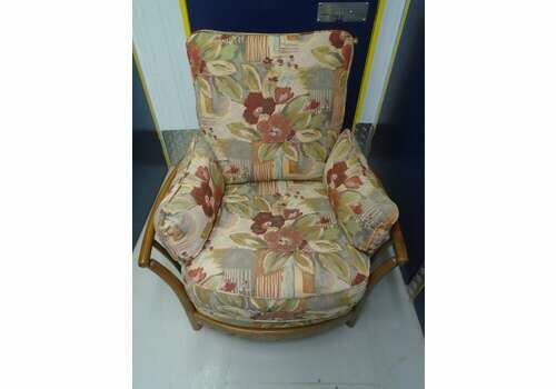 Ercol Renaissance Chair   Ercol Fabric   Golden Dawn    Free Delivery Within 50 Miles, Further Afield At Cost.