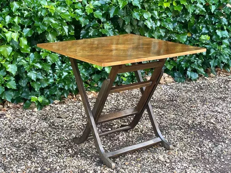 Vintage Meredew Walnut Folding Occasional Table | Meredew | Vinterior