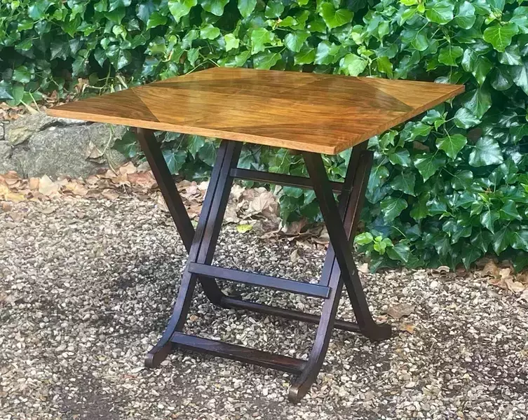 Vintage Meredew Walnut Folding Occasional Table photo Furniture