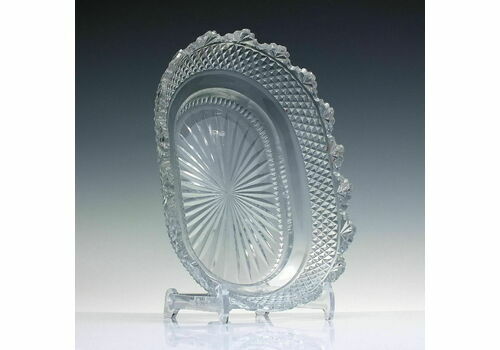 Large Irish Cut Glass Serving Bowl C1830