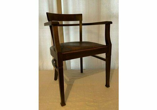 Secessionist Oak Desk Chair, 1900s
