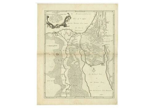 Antique Map Of The Nile, Egypt And The Red Sea By Bachiene, 1765