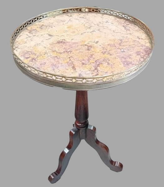 A C19th Mahogany Marble Topped Occasional Table photo furniture