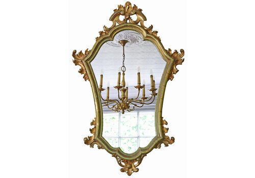Antique C1900 Gilt Wood Overmantle Wall Mirror – High Quality Ornate Design