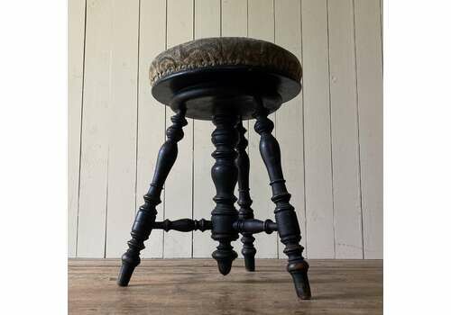 Antique Adjustable Music Stool