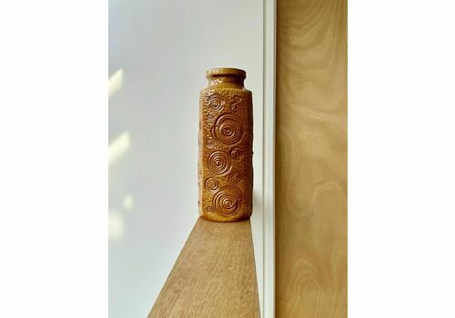 Rare 1970’s Oswald Klüdgen For Scheurich Keramik Jura Snail Pattern Floor Vase