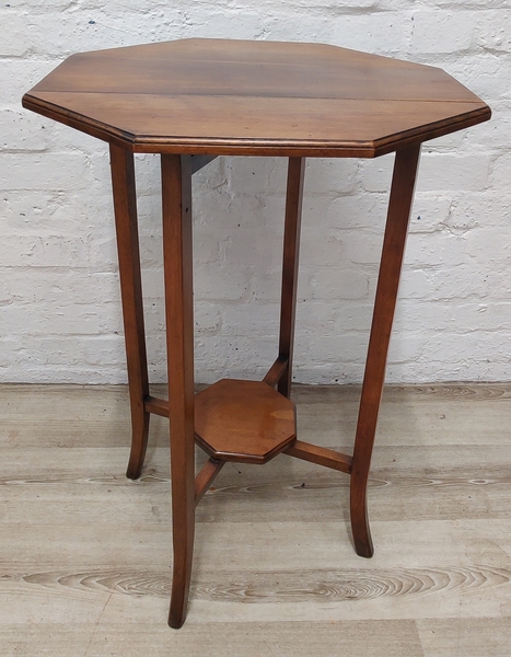 Edwardian Mahogany Octagonal Gate Leg Table photo furniture