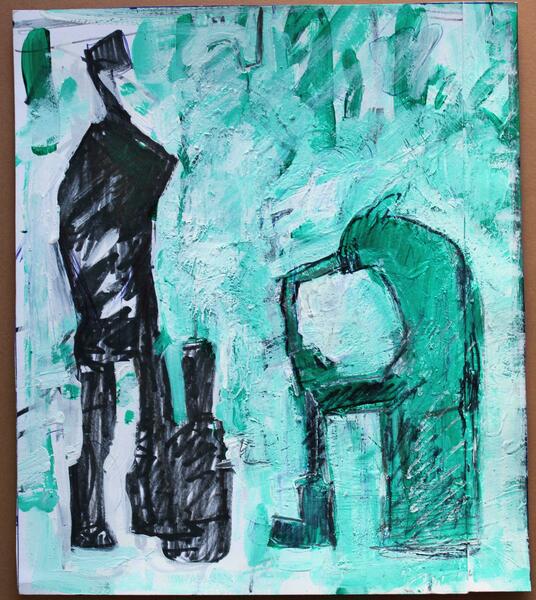 Ansis Butnorfirewood Splitters. 2024., Acrylic, Paper, 26 X 22. 5 Cm2024 photo furniture