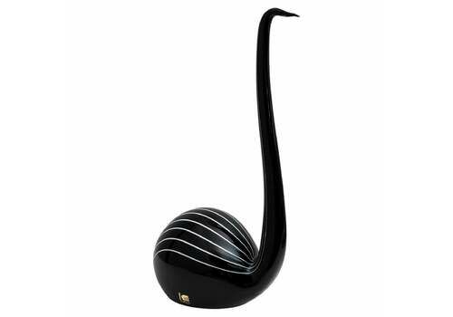 Murano Glass Sculpture "Black Swan", Designed By Livio Seguso. Italy, 1980s
