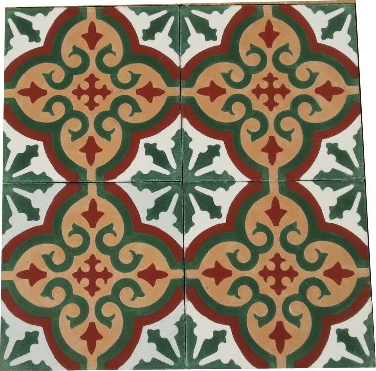 Moroccan Encaustic Cement Tiles Not Ink Jet Printed Environmental Friendly Sizes Are 15cm X 1 5 Cm Also 20cm Made By Us