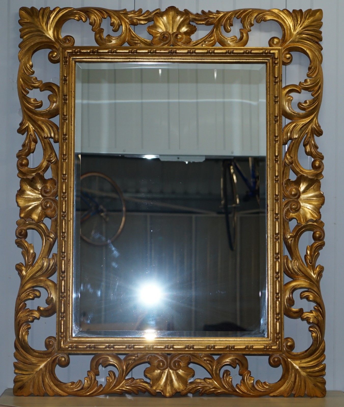 Christopher Guy Harrison Gil Mirror Gold Hand Carved Gilt Wood Frame