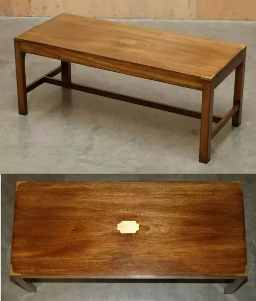 1970's Mahogany Kennedy Harrods London Military Campaign Coffee