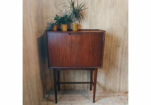 Fab Vintage Mid Century Modern Richard Hornby Afromosia Teak Drinks Cabinet