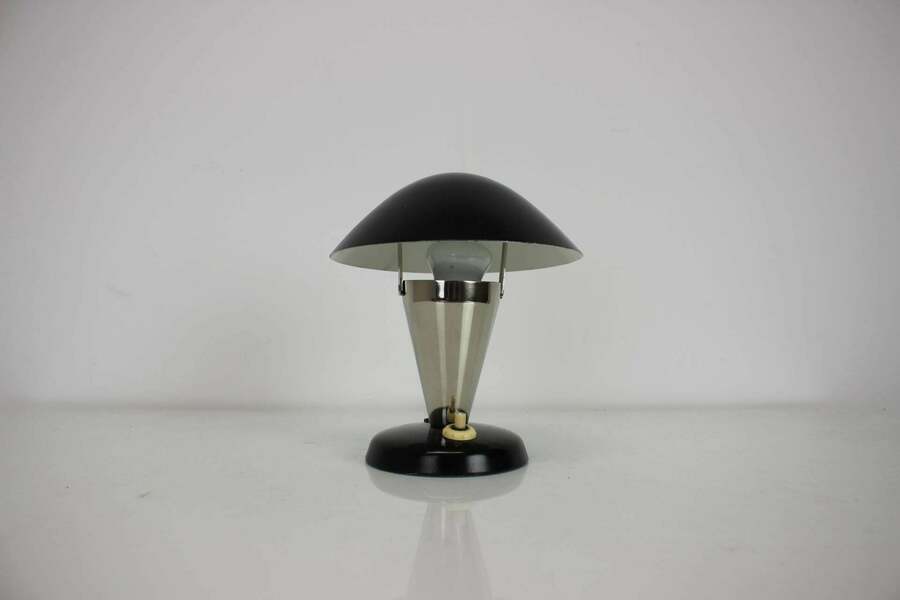1930's Bauhaus Table Lamp, Czechoslovakia photo furniture