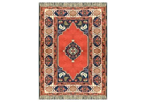 Antique Rugs Red Turkish Rug Handmade Carpet, Oriental Rug Living Room Rugs