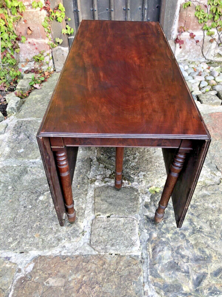 English Original Antique Drop Leaf Breakfast Dining Table Circa 1800 photo for sale