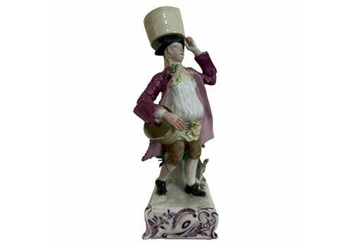 ●MEISSEN【一級品】カードプレイヤー　カード遊びの貴婦人 ○MEISSEN【一級品】カードプレイヤー カード遊びの貴婦人