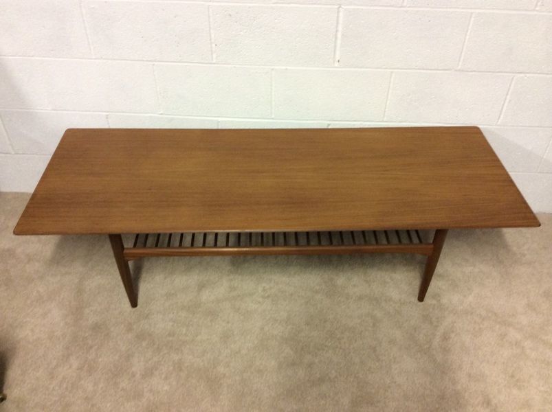 Very Large Vintage 1960s Retro Danish Teak Coffee Table ...