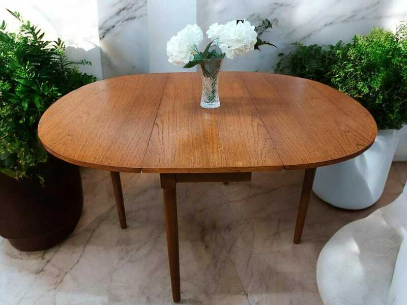 Vintage Mid Century G Plan Dining Table Drop Leaf Gate Leg Drop Flap