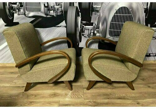 Art Deco Armchairs By Jindřich Halabala For Up Závody, 1930s, Set Of 2