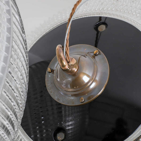 Xl 50cm Holophane Parisian Globe Pendant Light Vinterior