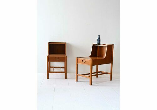 Scandinavian 1960s Nightstands With Double Top.