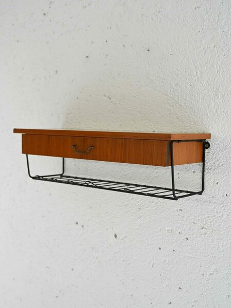 Scandinavian Suspended Bedside Table With Drawer photo for sale