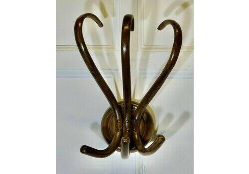 19th Century Thonet Bent Wood Wall Hanging Coat Rack