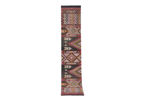 1960s Striped Turkish Kilim Runner Rug 2